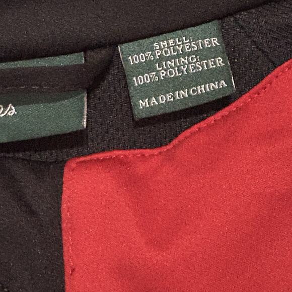 Masters Golf‎ Bobby Jones Jacket Mens XXL Red Pockets Lined Logo - Picture 5 of 9